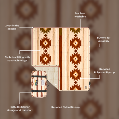 Double Quilt XL Navajo Beige - Image 2