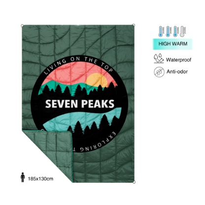 Individual Quilt Seven Peaks Green