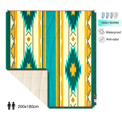 Double Quilt XL Navajo Green