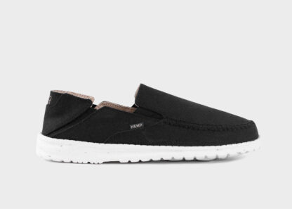SunSlide Hemp Slip-on Black