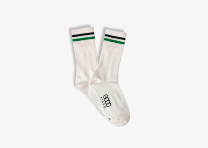 Striped White Socks Medium