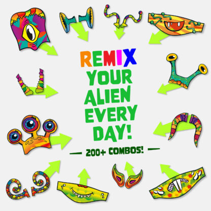 JUNKO Create Your Own Alien Head - Image 3